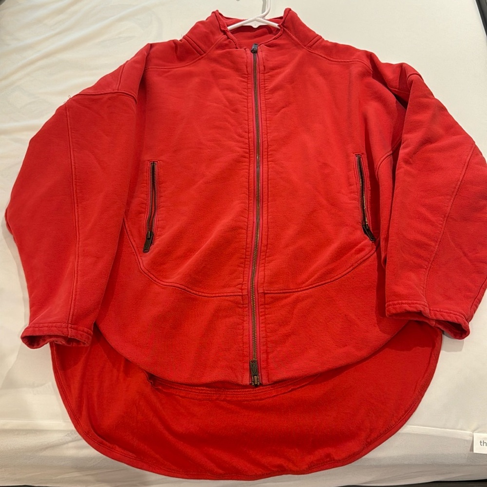 Free people zip up sweater jacket